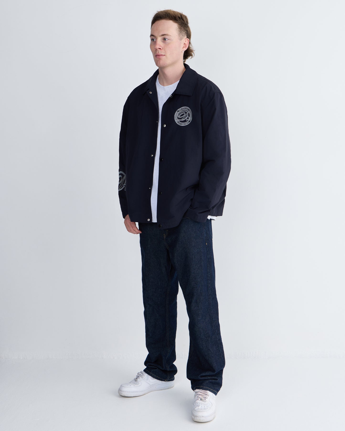 DDF CURSIVE D COACHES JACKET
