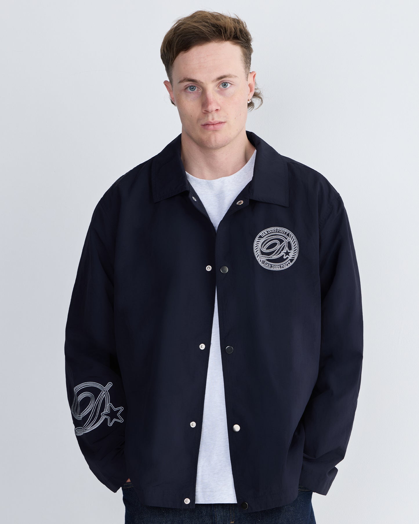 DDF CURSIVE D COACHES JACKET