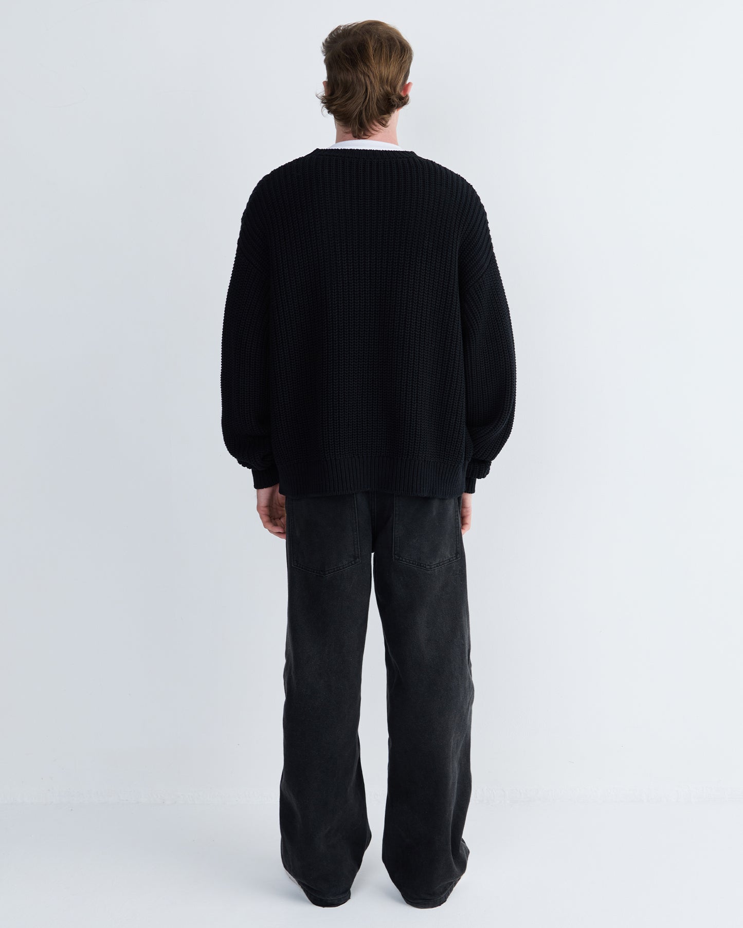 DDF STAR LOGO KNIT - BLACK