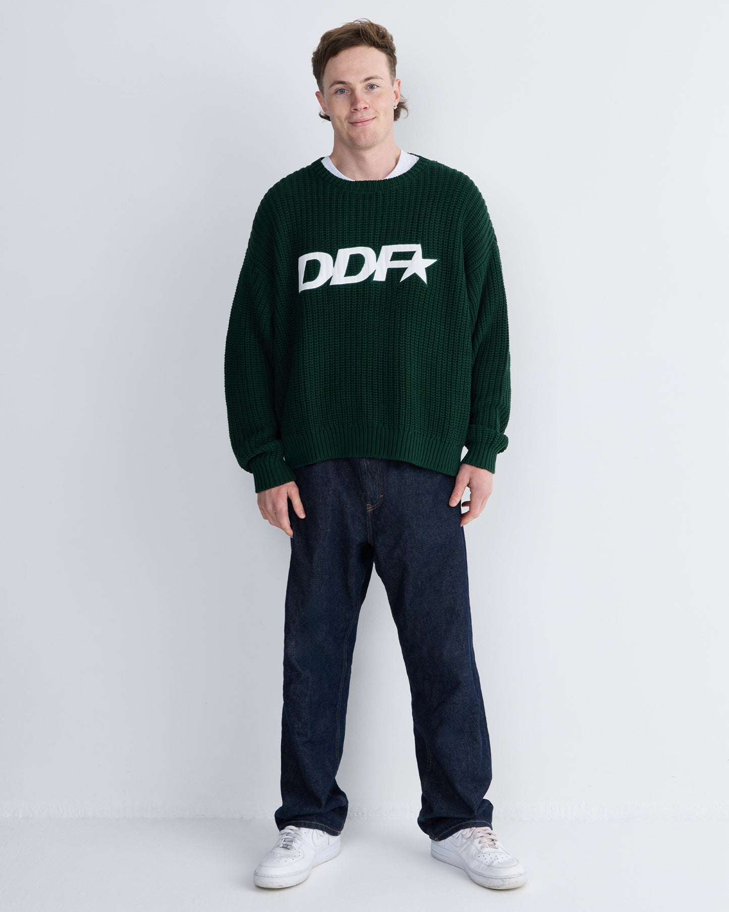 DDF STAR LOGO KNIT - GREEN