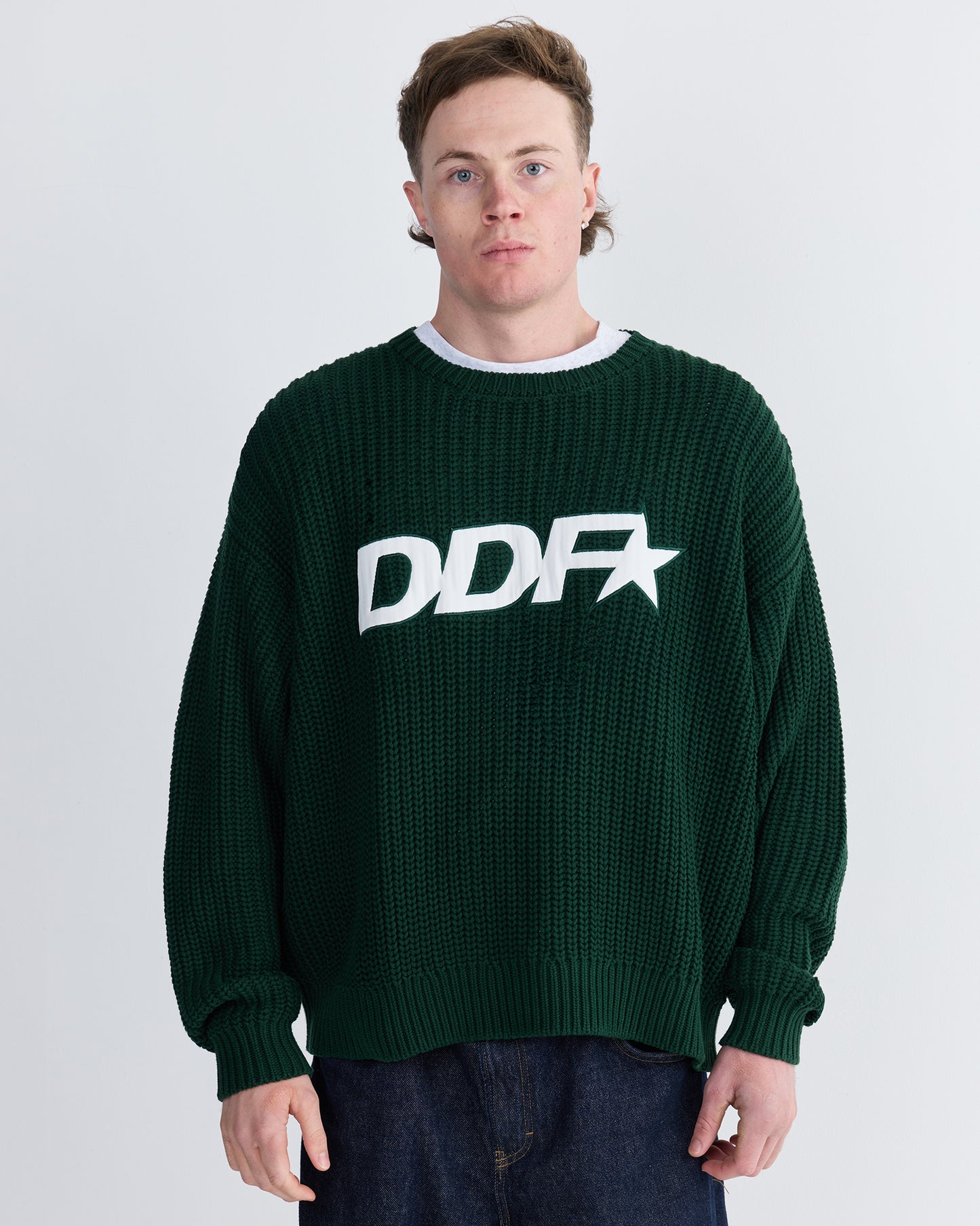 DDF STAR LOGO KNIT - GREEN