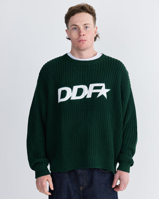 DDF STAR LOGO KNIT - GREEN