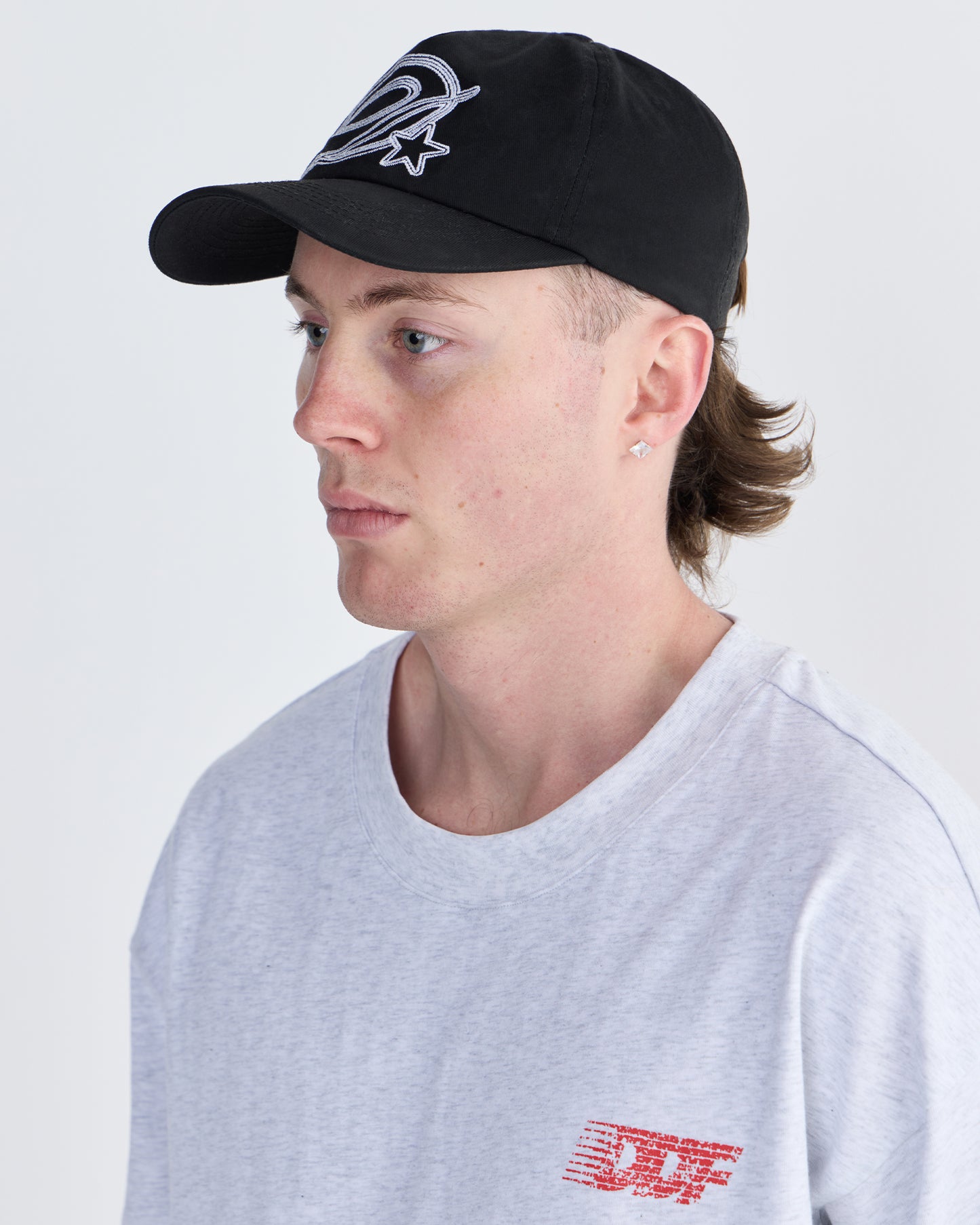 DDF CURSIVE D CAP BLACK